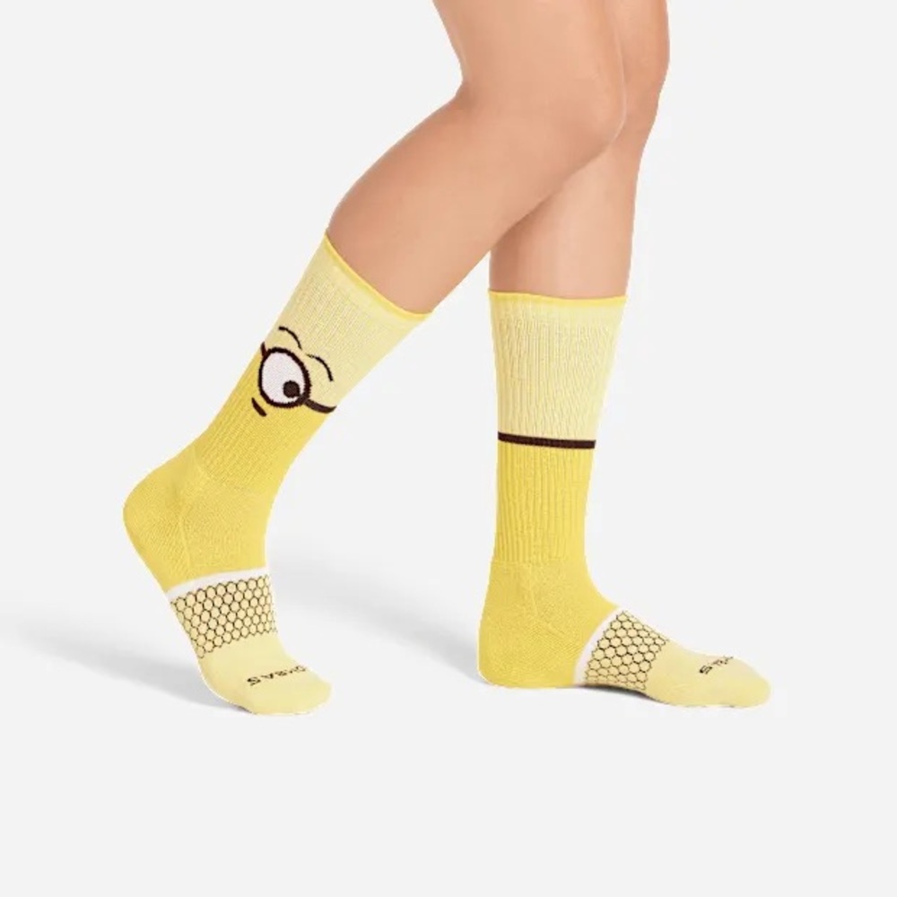 BOMBAS MINIONS 4 PACK CALF CREW SOCKS M UNISEX - Picture 3 of 11